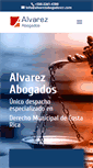 Mobile Screenshot of alvarezabogadoscr.com